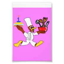Grappig Roze Chef Ducky Kazoo Fotovergroting