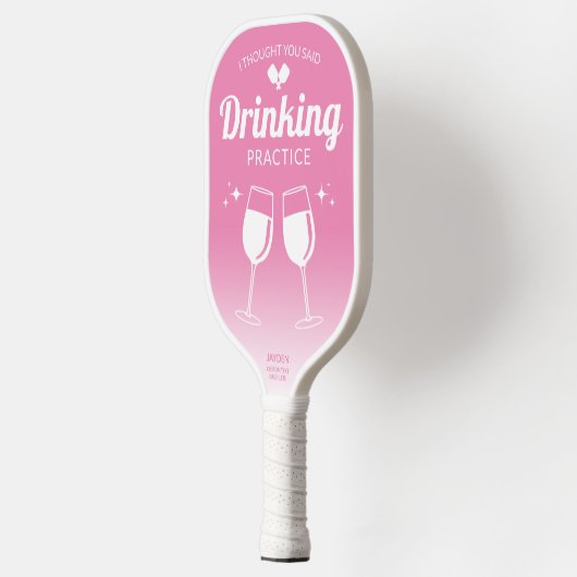 Grappig roze dat ik dacht dat je Drink praktijken Pickleball Paddle (Links)