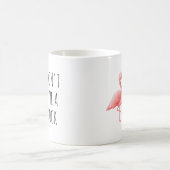 Grappig Roze Flamingo Ik geef geen Flock Beach cad Koffiemok (Center)