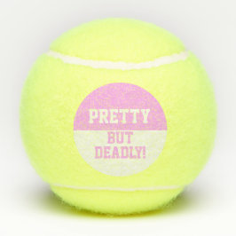 Grappig roze , maar dodelijk gezinde Tennis Balls Tennisballen