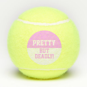 Grappig roze , maar dodelijk gezinde Tennis Balls Tennisballen