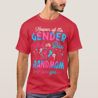 Grappig roze of blauw grootmoeder houdt van je sek t-shirt