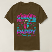 Grappig roze of blauw papier houdt van je geslacht t-shirt (Design voorkant)