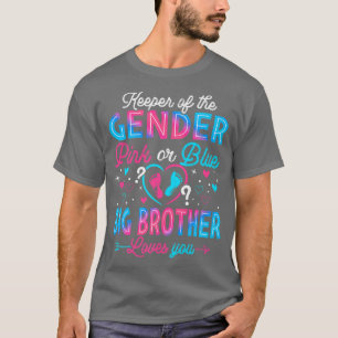 Grappig roze of blauwe Big Brother houdt van je ge T-shirt