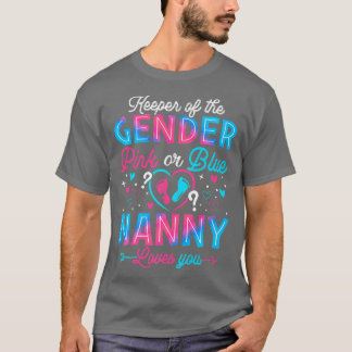 Grappig roze of blauwe nanny houdt van je geslacht t-shirt
