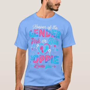 Grappig roze of blauwe papaver houdt van je geslac t-shirt