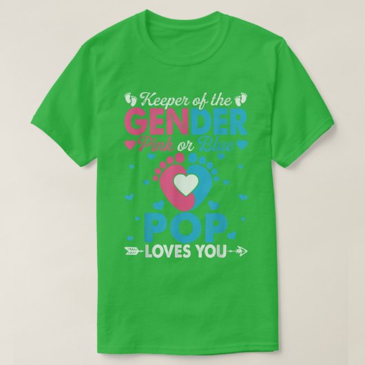 Grappig roze of blauwe Pop houdt van je seksespeci T-shirt (Design voorkant)