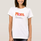 Grappig Roze Sinaasappel Definitie van Mom T-Shirt (Voorkant)