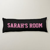 Grappig roze snuffelbeddecor voor meisjes in de sl lichaamskussen (Achterkant)