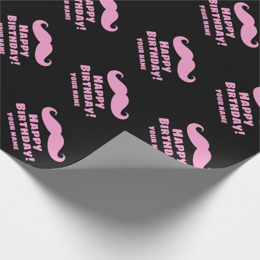 Grappig roze snuffelpapier, aangepast op basis van cadeaupapier (Hoek)