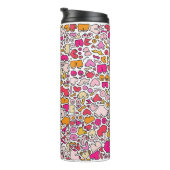 grappig roze thermosbeker (Geroteerd rechts)