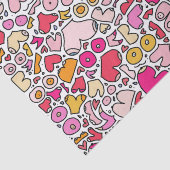 grappig roze tissuepapier (Detail)