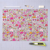 grappig roze tissuepapier (Craft)