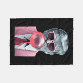 Grappig Roze Trump Bubble Gum Yum T-shirt Fleece Deken (Voorkant (Horizontaal))