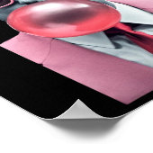 Grappig Roze Trump Bubble Gum Yum T-shirt Poster (Hoek)