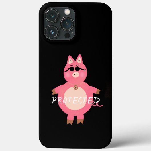 Grappig roze varkentje Case-Mate iPhone case (Achterkant)