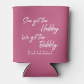 Grappig roze We kregen de Bubbly Bachelorette Part Blikjeskoeler (Voorkant)