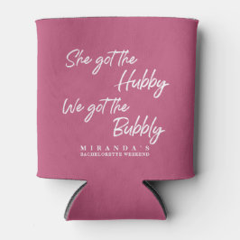 Grappig roze We kregen de Bubbly Bachelorette Part Blikjeskoeler