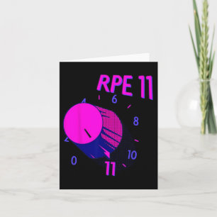 Grappig RPE 11 Gewichtheffen Bodybuilding Fitness  Kaart
