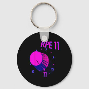 Grappig RPE 11 Gewichtheffen Bodybuilding Fitness Sleutelhanger