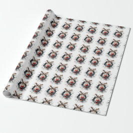 Grappig Rudolph de Red-Nosed Reindeer Cadeaupapier