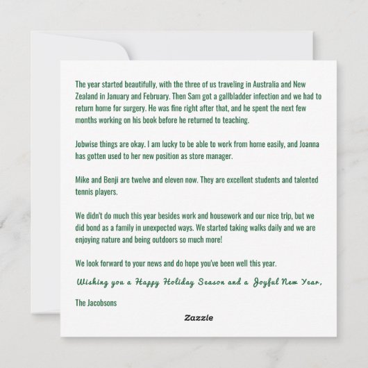 Grappig Rudolph Oh Deer Elegant Minimalist 1 foto Feestdagenkaart (Achterkant)