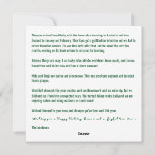 Grappig Rudolph Oh Deer Elegant Minimalist 1 foto Feestdagenkaart (Achterkant)