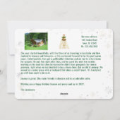 Grappig Rudolph Oh Deer We hebben 3 foto's collage Feestdagenkaart (Achterkant)