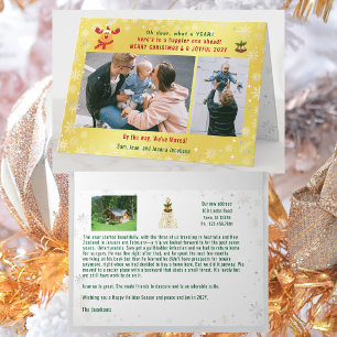 Grappig Rudolph Oh Deer We hebben 3 foto's Golden  Kaart