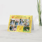 Grappig Rudolph Oh Deer We hebben 6 foto's Golden  Kaart (Voorkant)