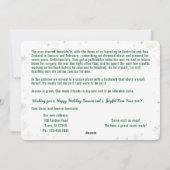 Grappig Rudolph We hebben 5 foto's Collage Modern Feestdagenkaart (Achterkant)