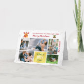 Grappig Rudolph We hebben 5 foto's modern elegant  Feestdagen Kaart (Voorkant)