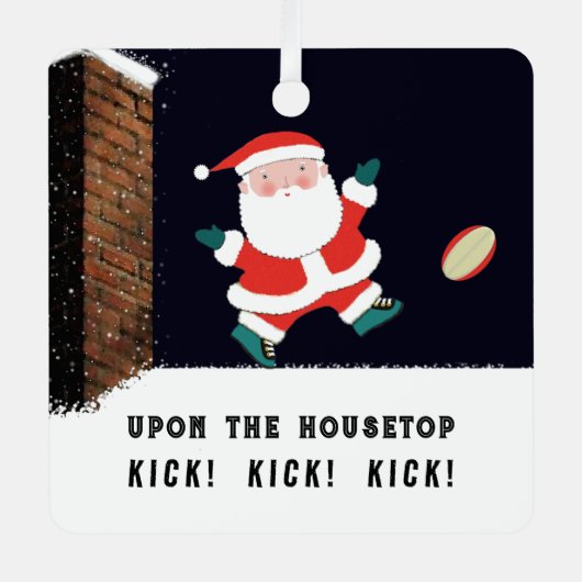 Grappig Rugby Collectible Keramisch Ornament (Voorkant)