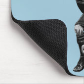 grappig rugby die katten speelt muismat (Hoek)