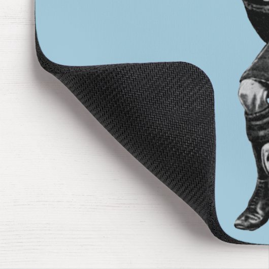 grappig  rugby die katten speelt muismat (Hoek)