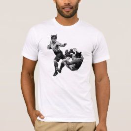 grappig  rugby die katten speelt t-shirt
