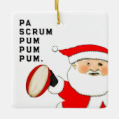 Grappig Rugby Drummer Boy Keramisch Ornament (Voorkant)
