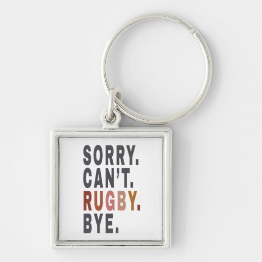 Grappig Rugby Weekender ,voor Rugby Mom, Gift Idee Sleutelhanger (Voorkant)