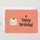 Grappig ruik ik taart verjaardagshond kaart (Achterkant)