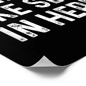 Grappig ruikt hier naar aanstootgevende volwassen  poster (Hoek)