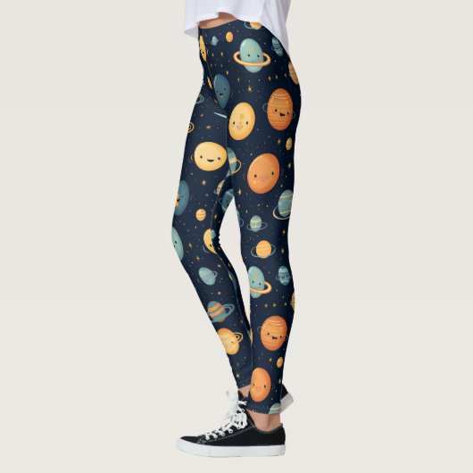 Grappig ruimtepatroon leggings (Links)