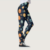 Grappig ruimtepatroon leggings (Rechts)