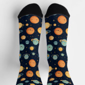 Grappig ruimtepatroon sokken (Top)
