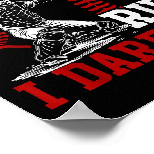 Grappig Run Steal Ik Dare You Baseball Catcher Pla Poster (Hoek)