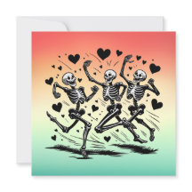 Grappig Running Skeleton Valentijnsdag Kussen
