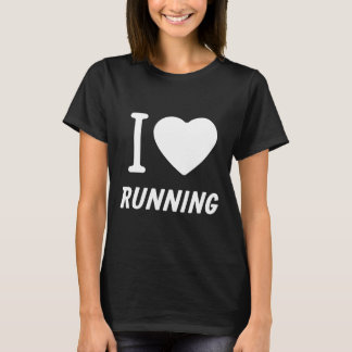 Grappig Running T Shirten Cadeaus Runners I Heart  T-shirt