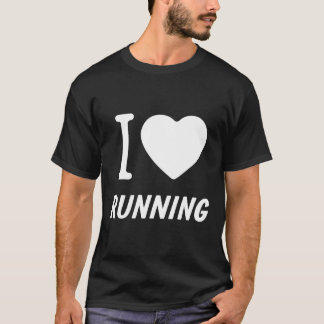 Grappig Running T Shirten Cadeaus Runners I Heart T-shirt