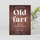 Grappig rustiek hout oude scheet elke leeftijd ver kaart (Staand voorkant)