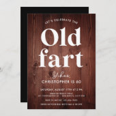 Grappig rustiek hout oude scheet elke leeftijd ver kaart (Voorkant / Achterkant)