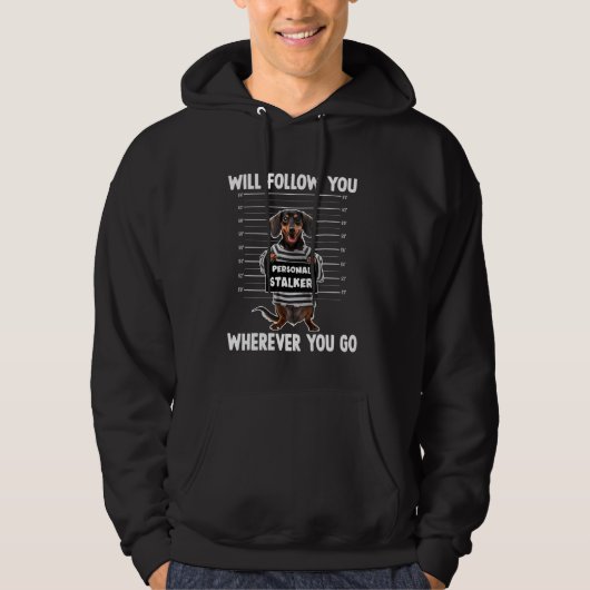 Grappig ruw haar shund hond teckel honden hoodie (Voorkant)